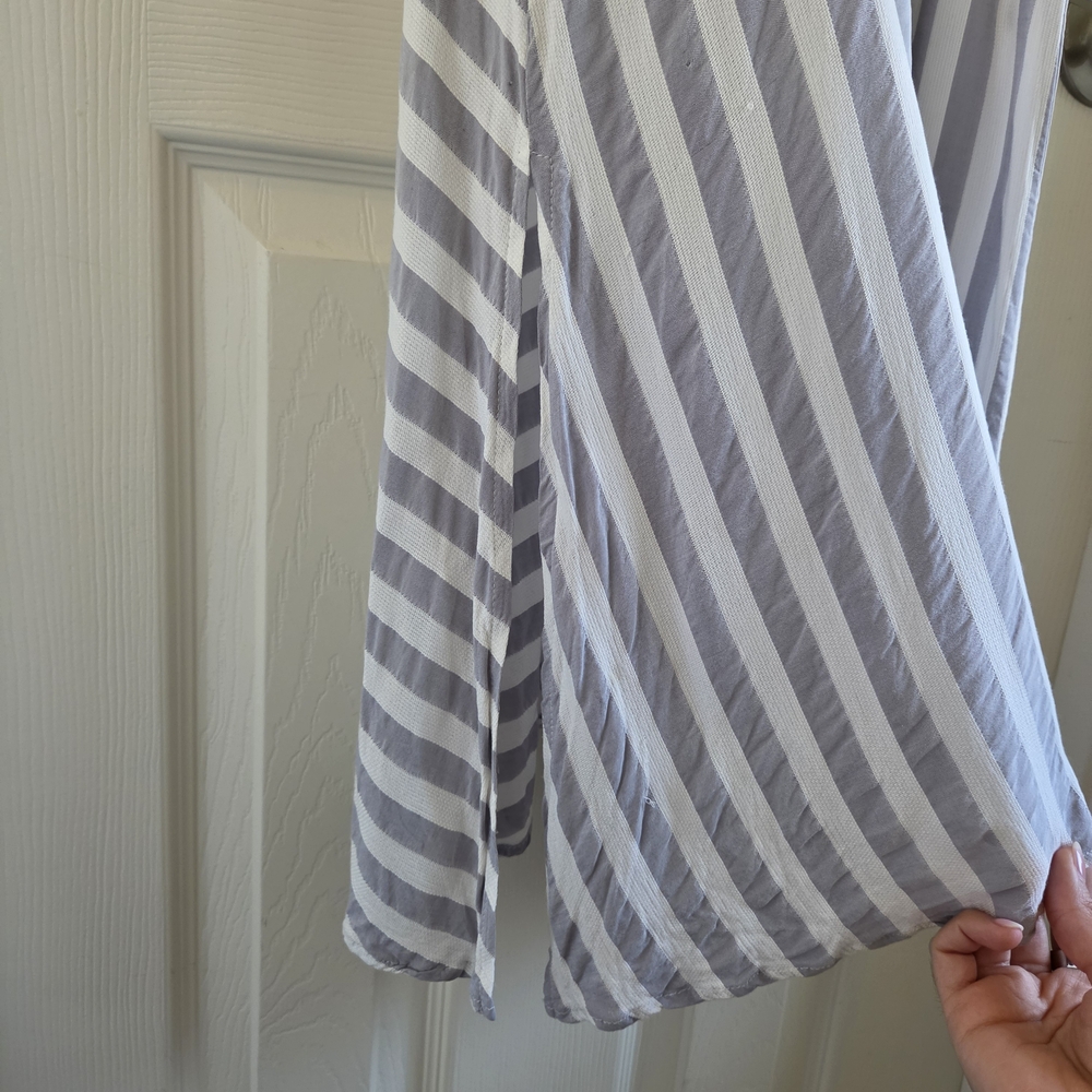 Altar'd State Boho Asymmetrical Striped Sun Dress Sleeveless Crossover Midi S - Picture 8 of 10